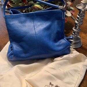 Beautiful Pebbled Leather Coach Bag